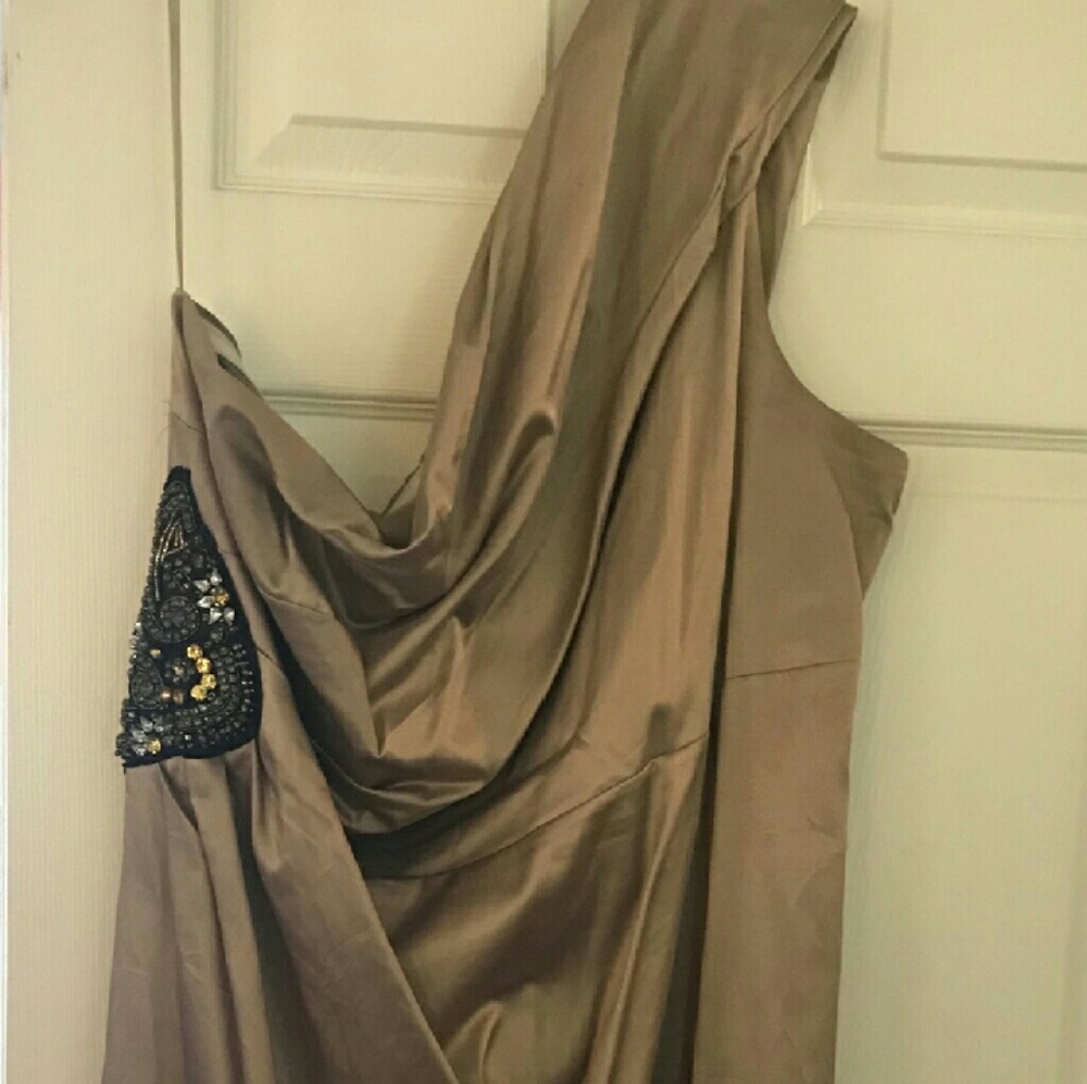 One Shoulder Embellished Dress